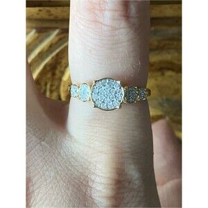 Natural White Diamond Ring Size 7.75